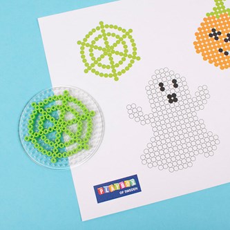 Halloweengirlander av rørperler