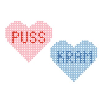 Lag små hjerter med rørperler