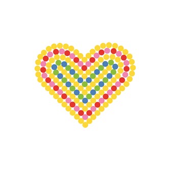 Hjerte av store rørperler