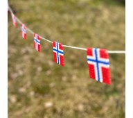 Dekorative flagg av rørperler