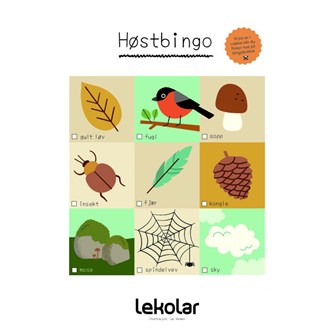 Høstbingo - gratis mal