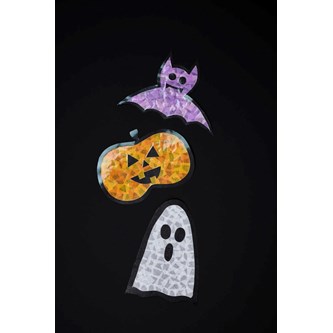 Vindusdekorasjon til Halloween