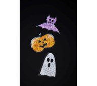 Vindusdekorasjon til Halloween
