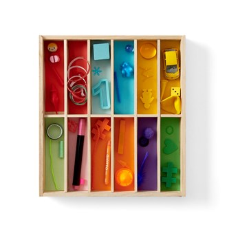 Farge- og sorteringseske