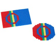 Samisk flagg med rørperler