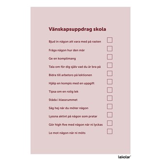Vennskapsaktiviteter skole