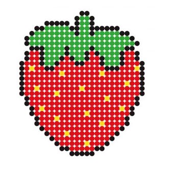 Jordbær av rørperler