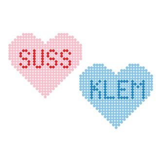 Lag små hjerter med rørperler